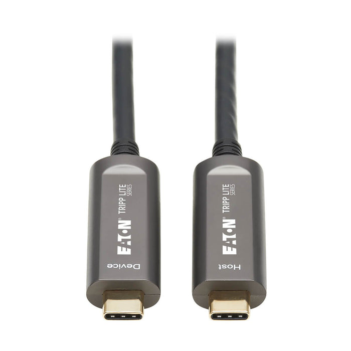 EAN 0037332275158 - Tripp Lite U420F-10M-D321 cable USB USB 3.2 Gen 2 (3.1 Gen 2) USB C 10 Gbit/s Negro, Gris imagen 1