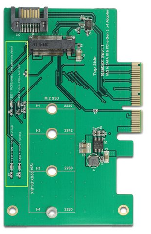 EAN 4043619893812 - DeLOCK 89381 tarjeta y adaptador de interfaz Interno M.2, SATA imagen 3
