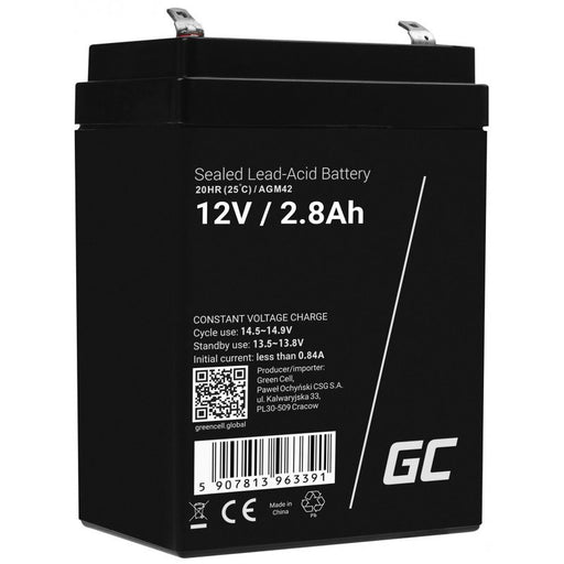 EAN 5907813963391 - Green Cell AGM42 batería recargable industrial Sealed Lead Acid (VRLA) 2800 mAh 12 V imagen 1
