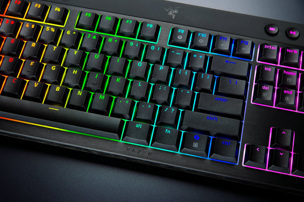 EAN 8886419349587 - Razer BlackWidow V4 Low-Profile HyperSpeed teclado Juego USB + RF Wireless + Bluetooth QWERTY Internacion imagen 1