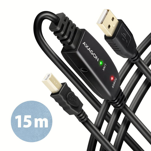 EAN 8595247907219 - Axagon ADR-215B USB 2.0 A-M -> B-M active connecting/repeater cable 15m - Kabel - Digital/Daten cable USB imagen 1