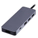 EAN 3303170099414 - T'nB HUBALU6 base para portátil y replicador de puertos USB 3.2 Gen 1 (3.1 Gen 1) Type-C Gris imagen 3