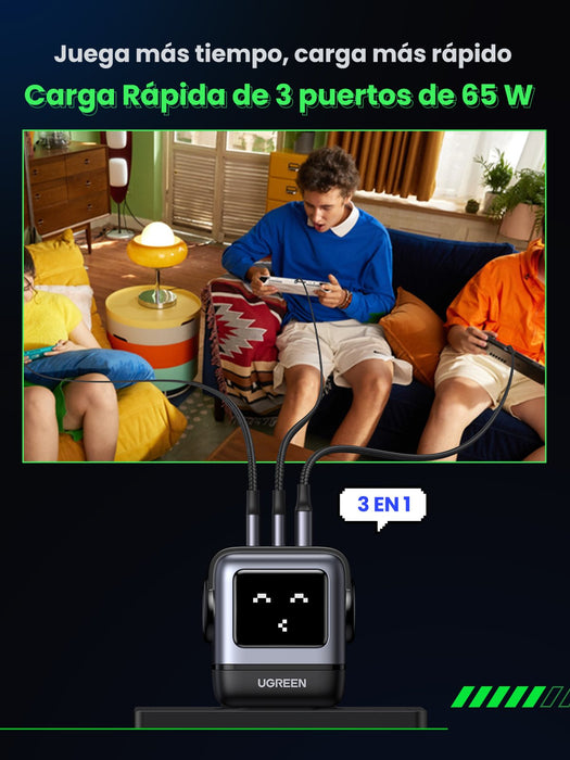 EAN 6941876236688 - Ugreen Nexode RG 65W 3-Port GaN Ordenador portátil, Teléfono móvil, Portátil, Batería portátil, Teléfono  imagen 9