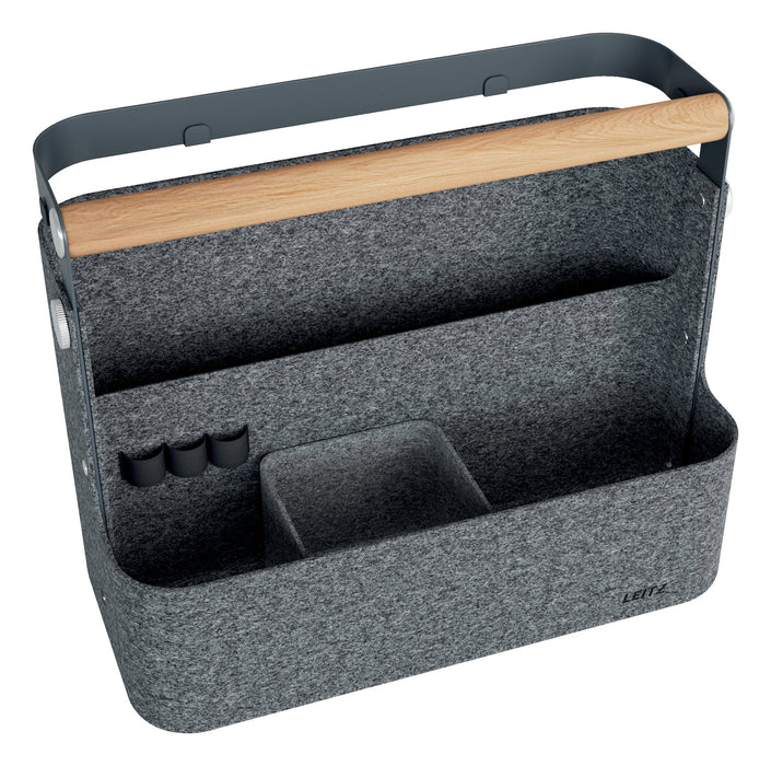 EAN 4002432136643 - Leitz 61990089 caja de almacenaje Rectangular Sentido, Poliéster reciclado, Haya Gris imagen 1