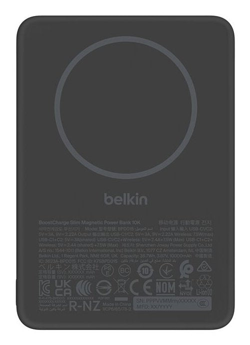 EAN 745883941612 - Belkin BPD015HQBK batería externa Cargador inalámbrico Negro imagen 1