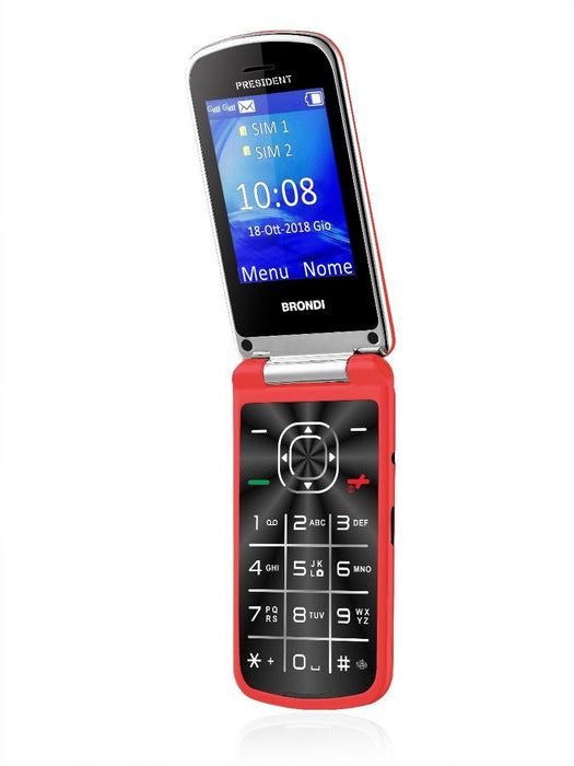 EAN 8015908750720 - Brondi President 7,62 cm (3") 130 g Rojo Característica del teléfono imagen 3