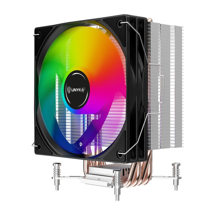 EAN 8436617921643 - UNYKAch UNYCOOL H41 ARGB Procesador Refrigerador de aire 12 cm Negro, Blanco 1 pieza(s) imagen 4