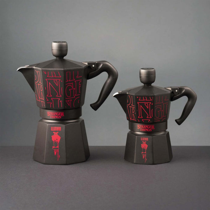 EAN 8006363095303 - Bialetti Stranger Things Cafetera italiana Negro, Rojo imagen 2