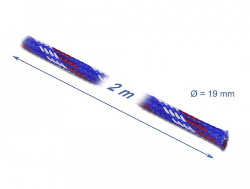 EAN 4043619207466 - DeLOCK 20746 pasacables Azul, Rojo, Blanco imagen 2