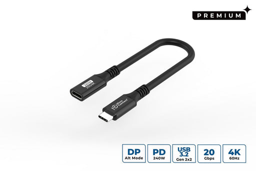 EAN 5715328135642 - Microconnect USB3.2CC015EX cable USB USB 3.2 Gen 2x2 0,15 m USB C Negro imagen 1