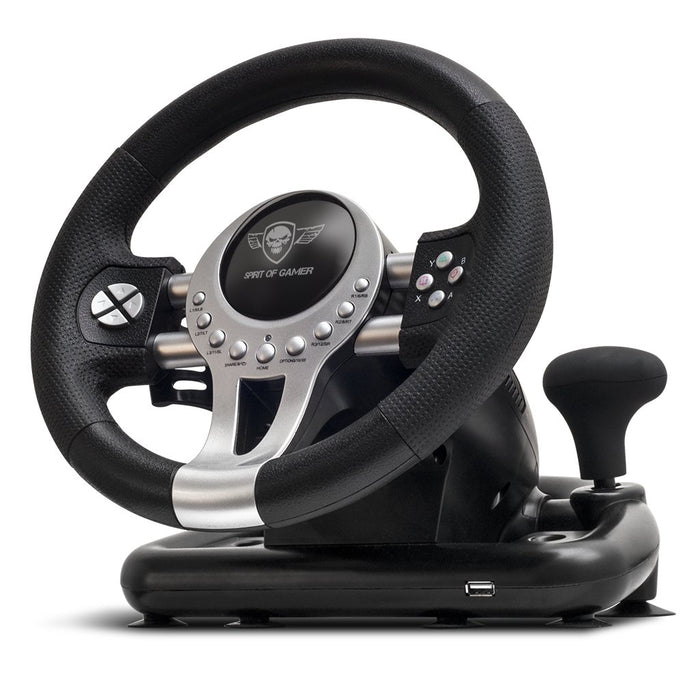 EAN 3700104431966 - Spirit of Gamer Race Wheel Pro 2 Negro, Plata USB Volante + Pedales Digital PC, PlayStation 4, Playstatio imagen 1