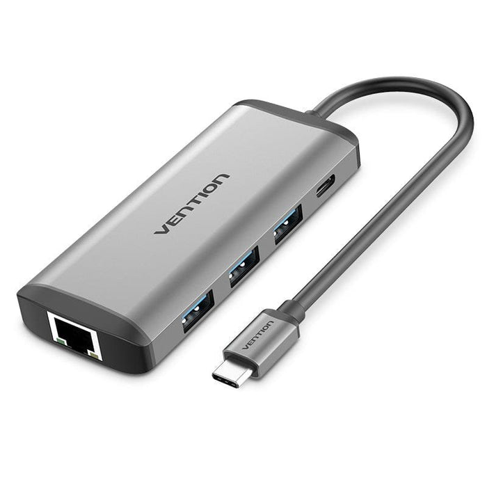 EAN 6922794741362 - Vention CNDHB base para portátil y replicador de puertos Alámbrico USB 3.2 Gen 1 (3.1 Gen 1) Type-C Plata imagen 1