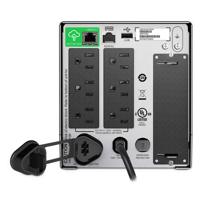 EAN 731304325451 - APC SMT750C sistema de alimentación ininterrumpida (UPS) Línea interactiva 0,75 kVA 500 W 6 salidas AC imagen 4