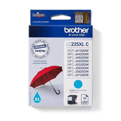 EAN 4056203010137 - Brother LC225XLC cartucho de tinta 1 pieza(s) Original Cian imagen 1