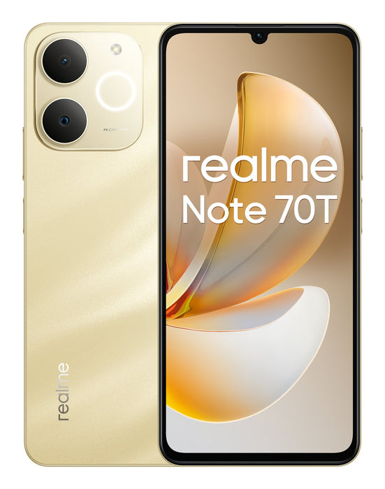 EAN 6941764469648 - realme Note 70T 17,1 cm (6.74") SIM doble Android 15 4G USB Tipo C 4 GB 256 GB 6000 mAh Oro imagen 3