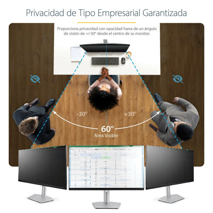 EAN 0065030900584 - StarTech.com 19569-PRIVACY-SCREEN filtro para monitor 49,5 cm (19.5") Filtro de privacidad para pantallas imagen 9