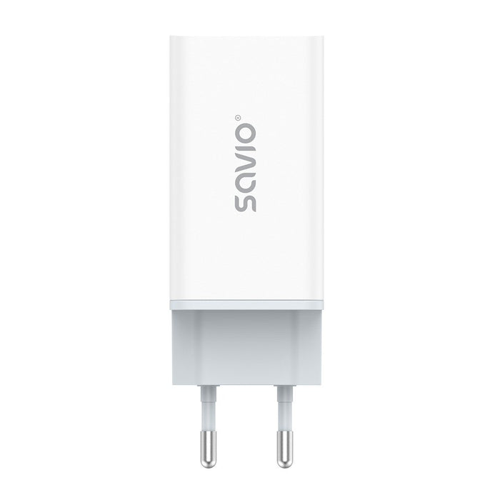 EAN 5901986047896 - Savio LA-07 adowarka Sieciowa GaN 65W Biaa Auriculares, Auriculares, Tableta, Teléfono, Ver Blanco Corrie imagen 2