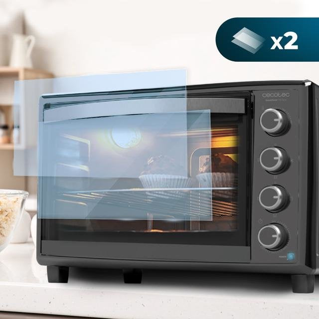 EAN 8435484038201 - Cecotec Bake&Toast 4600 Black Gyro 46 L 2000 W Negro Parrilla imagen 6