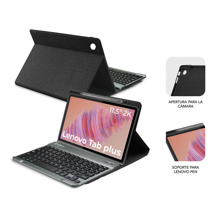 EAN 8436586743727 - SUBBLIM SUBKT3-BTL330 teclado para móvil QWERTY Español Bluetooth Negro imagen 10