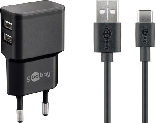 EAN 4040849449864 - Goobay 44986 cargador de dispositivo móvil Universal Negro Corriente alterna Interior imagen 1