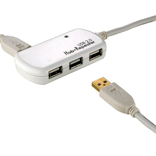 EAN 7611990188185 - ROLINE USB 2.0 Hub, 4 Ports, with Repeater 12 m Blanco imagen 1