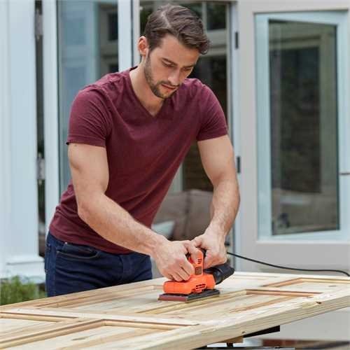 EAN 5035048704264 - Black & Decker BEW220 Lijadora orbital 14000 RPM Negro, Naranja imagen 5
