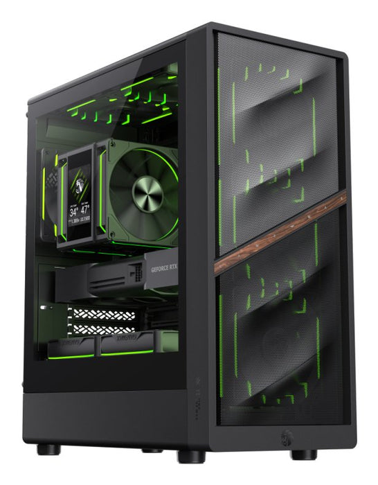 EAN 6931858757034 - GameMax AERIS 330 MB Mini Tower Negro imagen 2