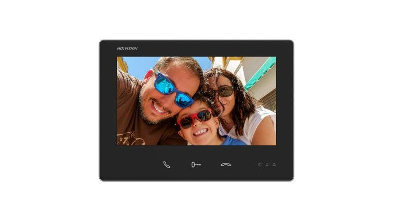EAN 6942160432908 - Hikvision DS-KH7300EY-WTE2/White sistema de intercomunicación de video 17,8 cm (7") Negro imagen 1