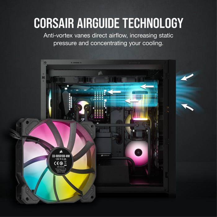 EAN 840006636649 - Corsair SP120 RGB ELITE Carcasa del ordenador Ventilador 12 cm Negro 1 pieza(s) imagen 12