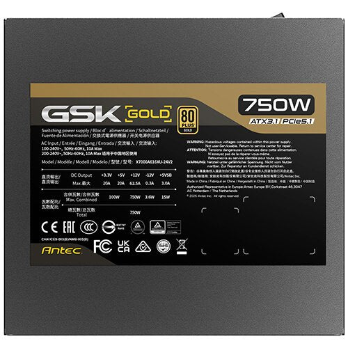 EAN 0761345201391 - Antec 0-761345-20139-1 unidad de fuente de alimentación 750 W 20+4 pin ATX ATX Negro imagen 3