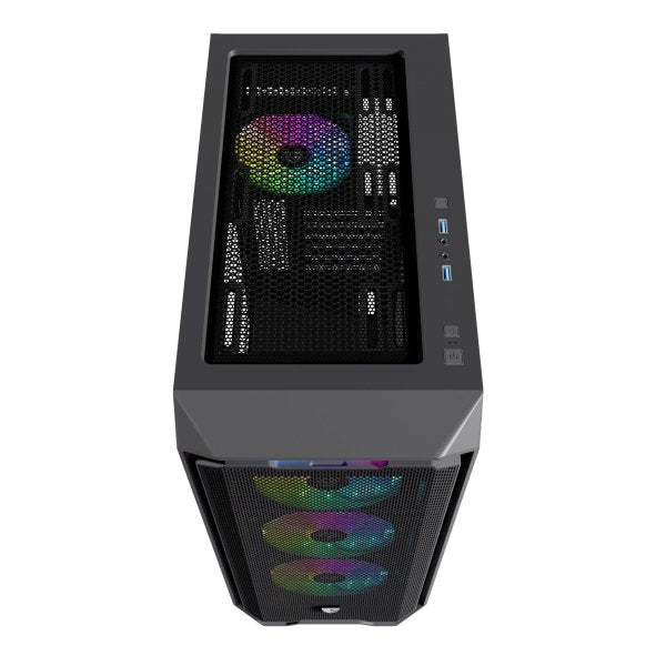 EAN 8435443721861 - Nfortec NF-CS-KRATERX-B carcasa de ordenador Midi Tower Negro imagen 4