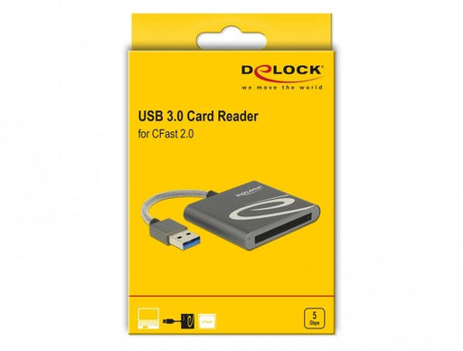 EAN 4043619915255 - DeLOCK 91525 lector de tarjeta USB 3.2 Gen 1 (3.1 Gen 1) Gris imagen 2