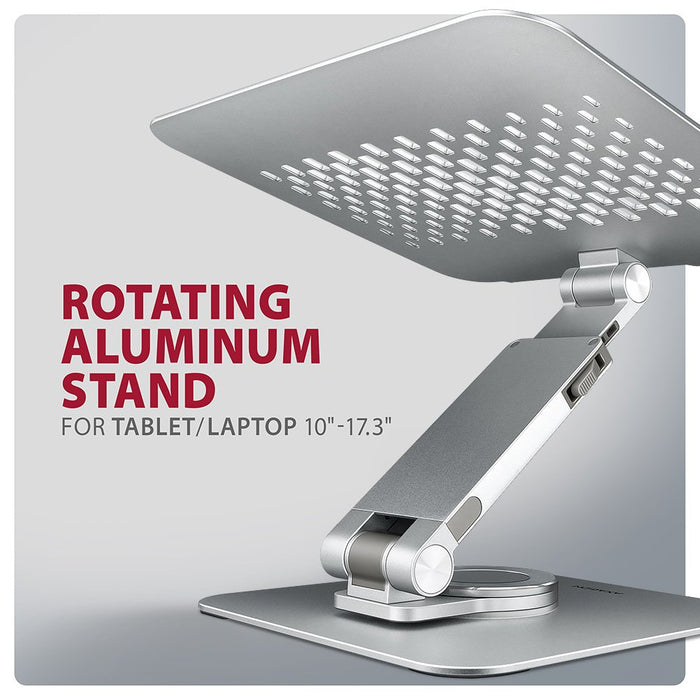 EAN 8595247908650 - Axagon STND-LR soporte para ordenador portátil Mesita plegable para ordenador portátil Plata 43,9 cm (17. imagen 3