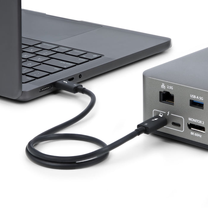 EAN 0065030910026 - StarTech.com TBLT5MM1M240W cable Thunderbolt 80 Gbit/s Negro imagen 6