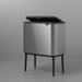 EAN 8710755316081 - Brabantia 316081 papelera 33 L Rectangular Acero inoxidable Negro, Acero inoxidable imagen 11