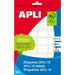 EAN 8410782016397 - APLI 01639 etiqueta autoadhesiva Rectángulo Permanente Blanco 420 pieza(s) imagen 1