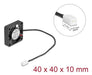 EAN 4043619672868 - DeLOCK 67286 sistema de refrigeración para ordenador Carcasa del ordenador Ventilador 4 cm Negro 1 pieza( imagen 3