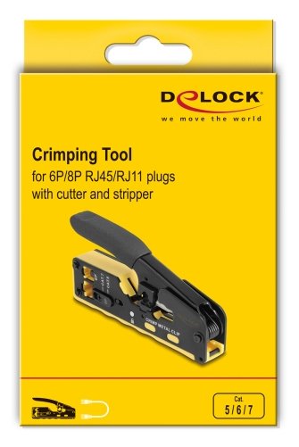 EAN 4043619905836 - DeLOCK 90583 crimpadora Herramienta para prensar Negro, Amarillo imagen 5