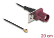 EAN 4043619907304 - DeLOCK 90730 cable coaxial 1.13 0,2 m FAKRA D I-PEX MHF1 Negro, Burdeos imagen 2