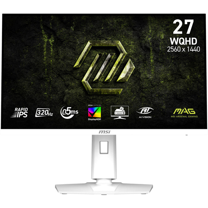 EAN 4711377312011 - MSI MAG 274QRFW X32 pantalla para PC 68,6 cm (27") 2560 x 1440 Pixeles Wide Quad HD LCD Blanco imagen 1