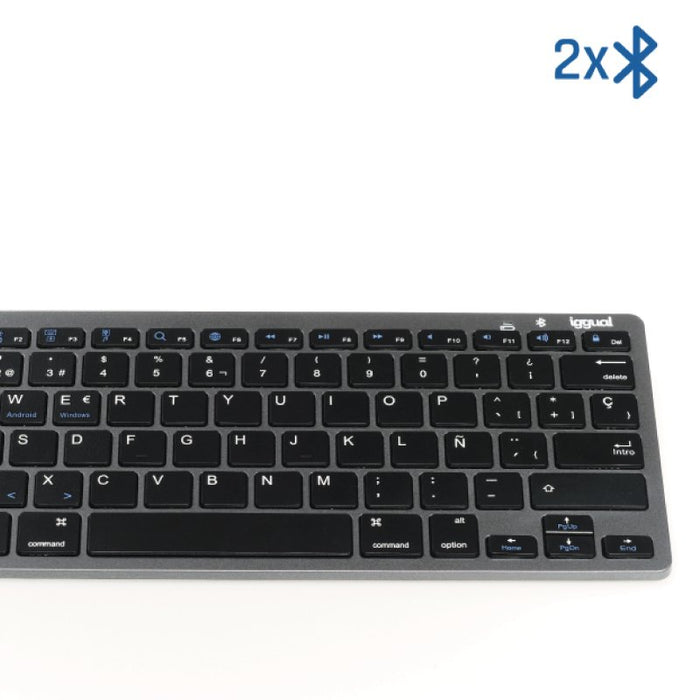 EAN 8435364316917 - iggual IGG316917 teclado QWERTY Negro, Gris imagen 3