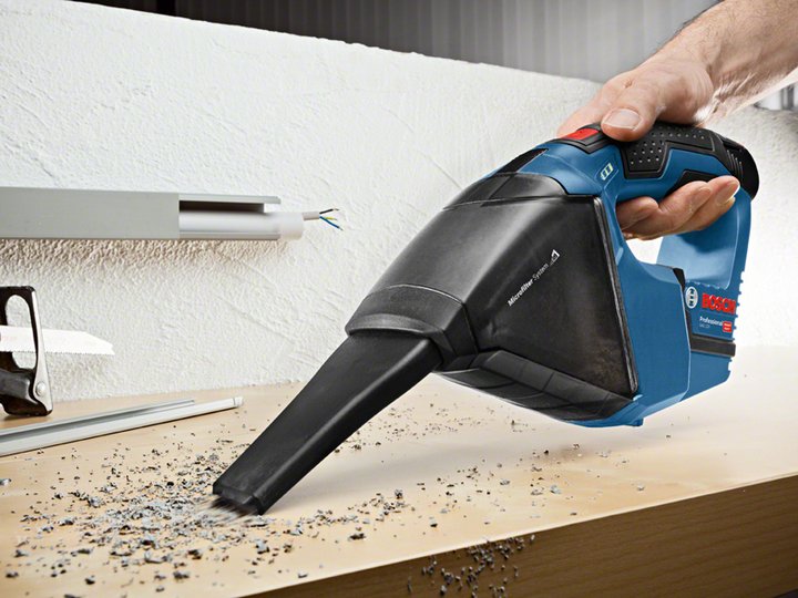 EAN 3165140773188 - Bosch GAS 12V aspiradora de mano Negro, Azul Sin bolsa imagen 4