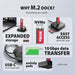 EAN 8595247909534 - Axagon ADSA-M2C11L base de conexión para disco duro USB 3.2 Gen 2 (3.1 Gen 2) Type-C Negro imagen 3