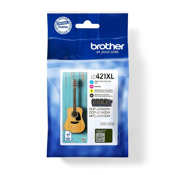 EAN 4977766813594 - Brother LC-421XLVAL PagePack 4 pieza(s) Original Alto rendimiento (XL) Negro, Cian, Magenta, Amarillo imagen 1