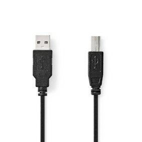 EAN 5412810421480 - Nedis CCGL60100BK10 cable USB USB 2.0 1 m USB A USB B 0,48 Gbit/s Negro imagen 1