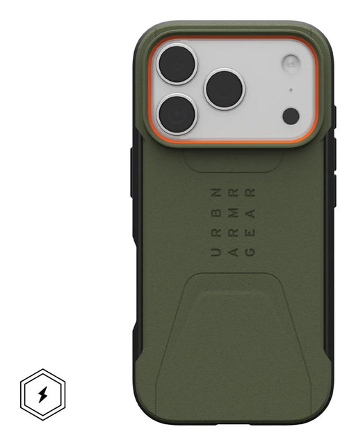 EAN 840283923050 - Urban Armor Gear 114545117297 funda para teléfono móvil 16 cm (6.3") Oliva, Naranja imagen 2