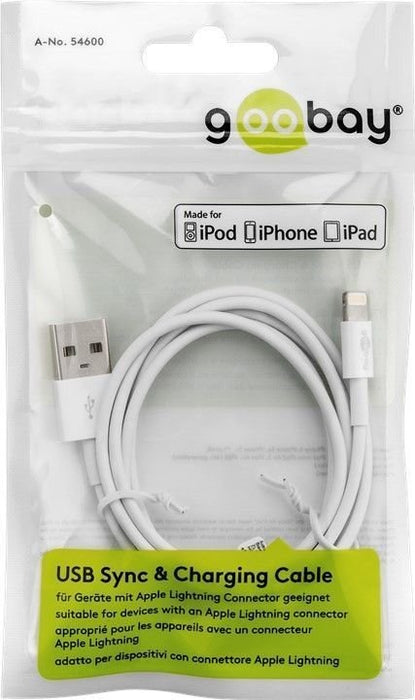 EAN 4040849729058 - Goobay 72905 cable de conector Lightning 0,5 m Blanco imagen 4