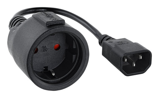 EAN 8433281014589 - Nanocable 10.22.0902 cable de transmisión Negro 0,5 m C14 acoplador CEE7/4 imagen 1