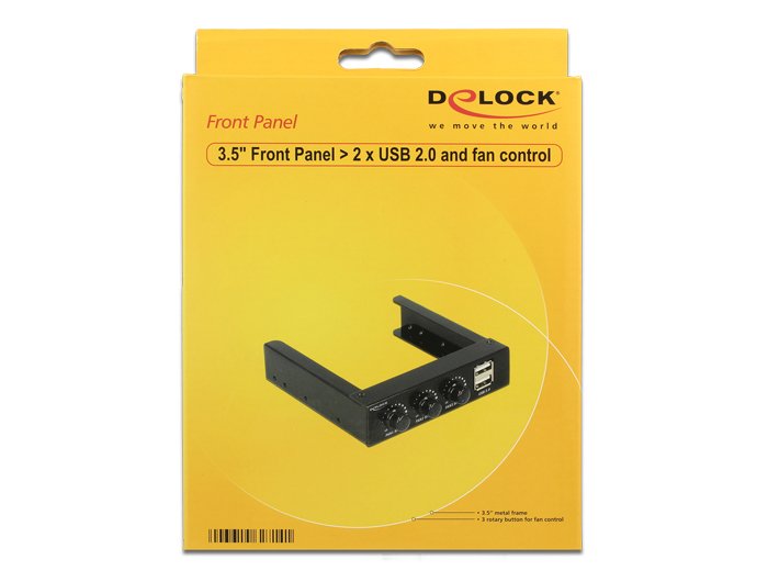 EAN 4043619627141 - DeLOCK 62714 controlador de velocidad de ventilador 3 canales Negro imagen 4