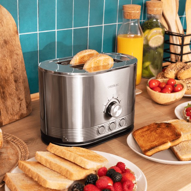 EAN 8435484032858 - Cecotec 03285 tostadora 7 2 rebanada(s) 1400 W Acero inoxidable imagen 6
